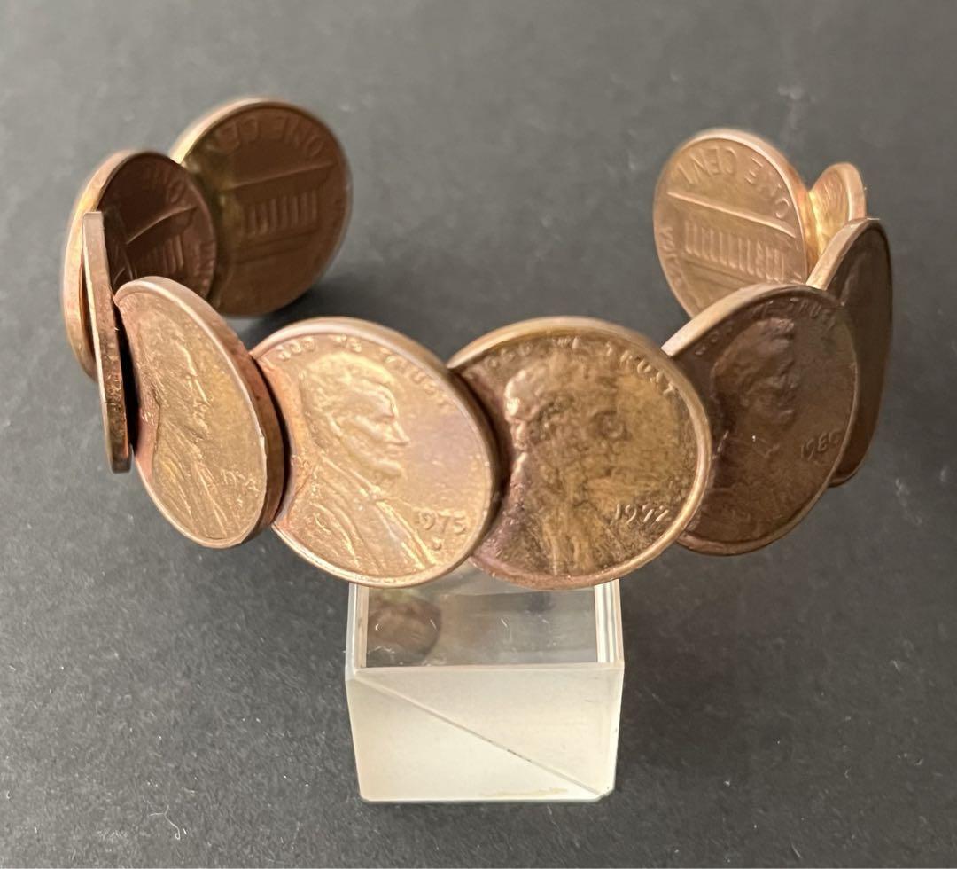 1セント硬貨のリメイクコインバングル