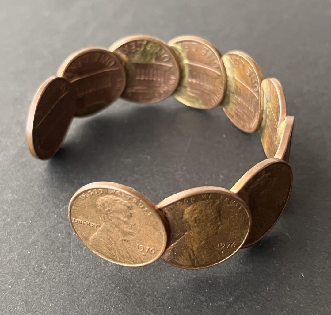 1セント硬貨のリメイクコインバングル