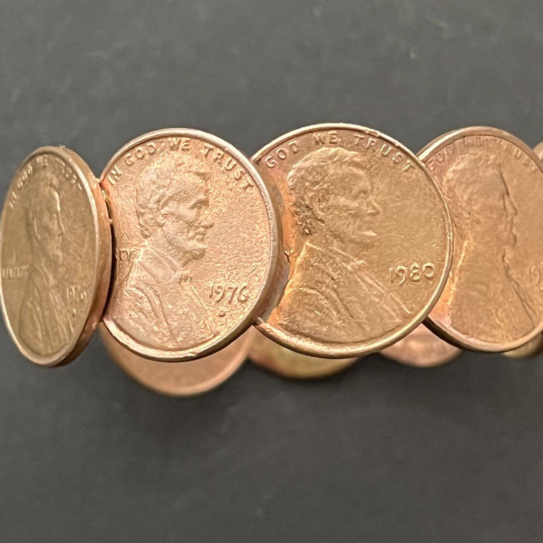 1セント硬貨のリメイクコインバングル