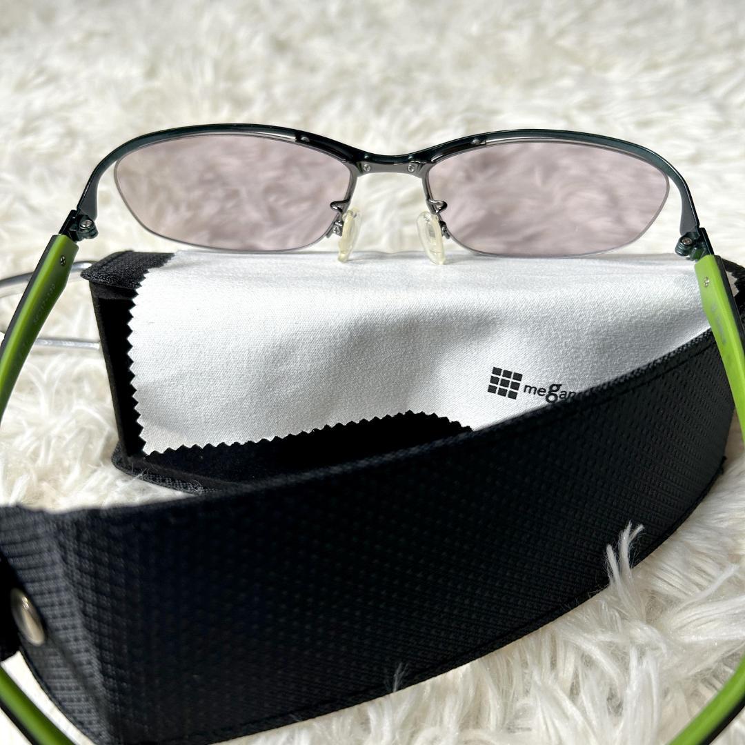 【美品】メガネスーパー H.Specs HS-1001 色付き 軽量 ゴルフ用