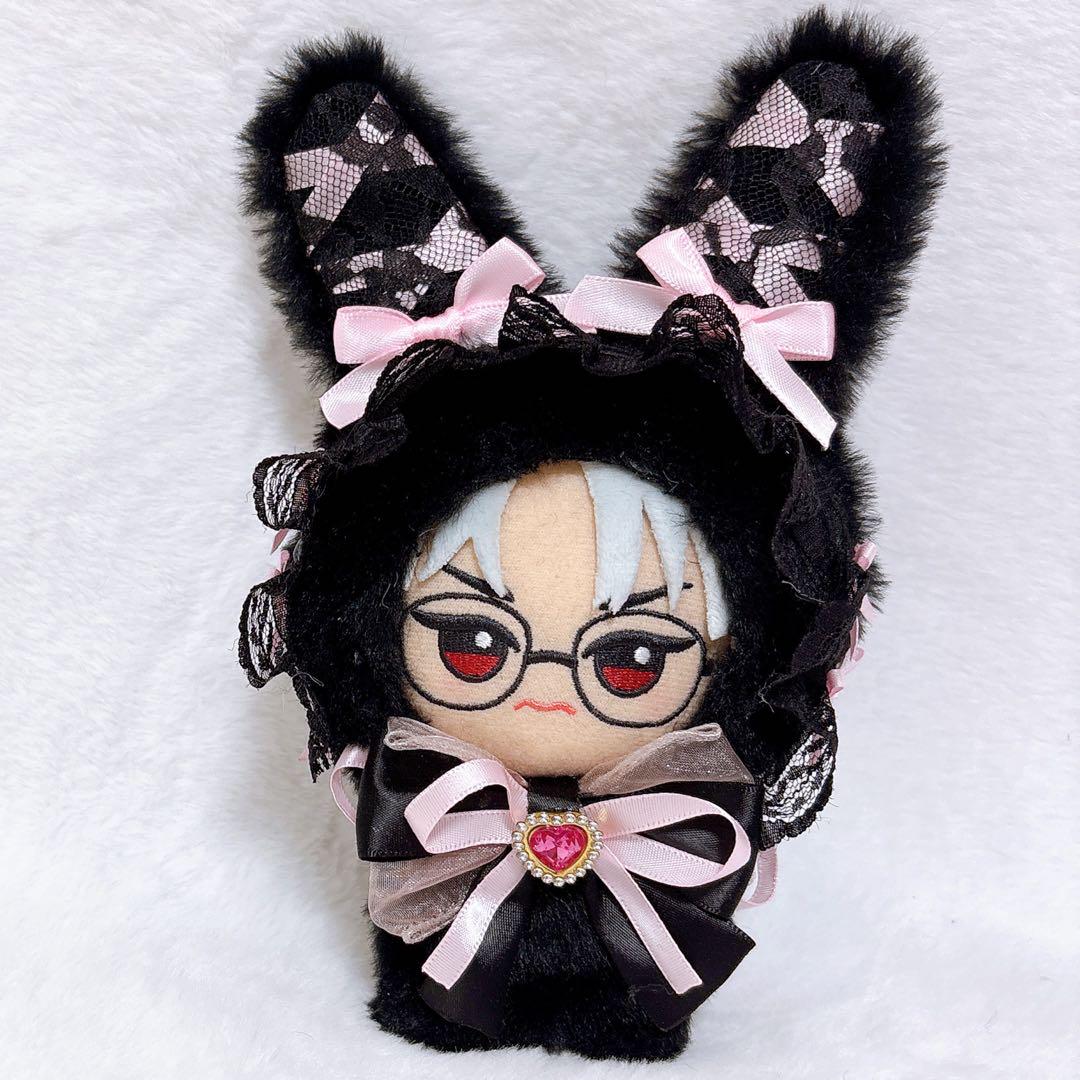ぬい服 ♡ ちびぐるみ（11cm）♡着ぐるみ ♡ t58 ぬい服 ちびぐるみ 10cm 11cm 着ぐるみ 黒 ピンク - メルカリ