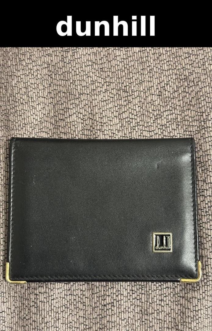 dunhill ブラックレザー名刺入れ ♪dunhill ブラック レザー 名刺入れ♪