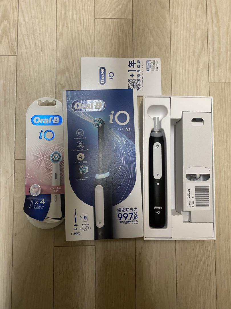 ブラウン オーラルB iO4S マットブラック電動歯ブラシ iOG41B60BK