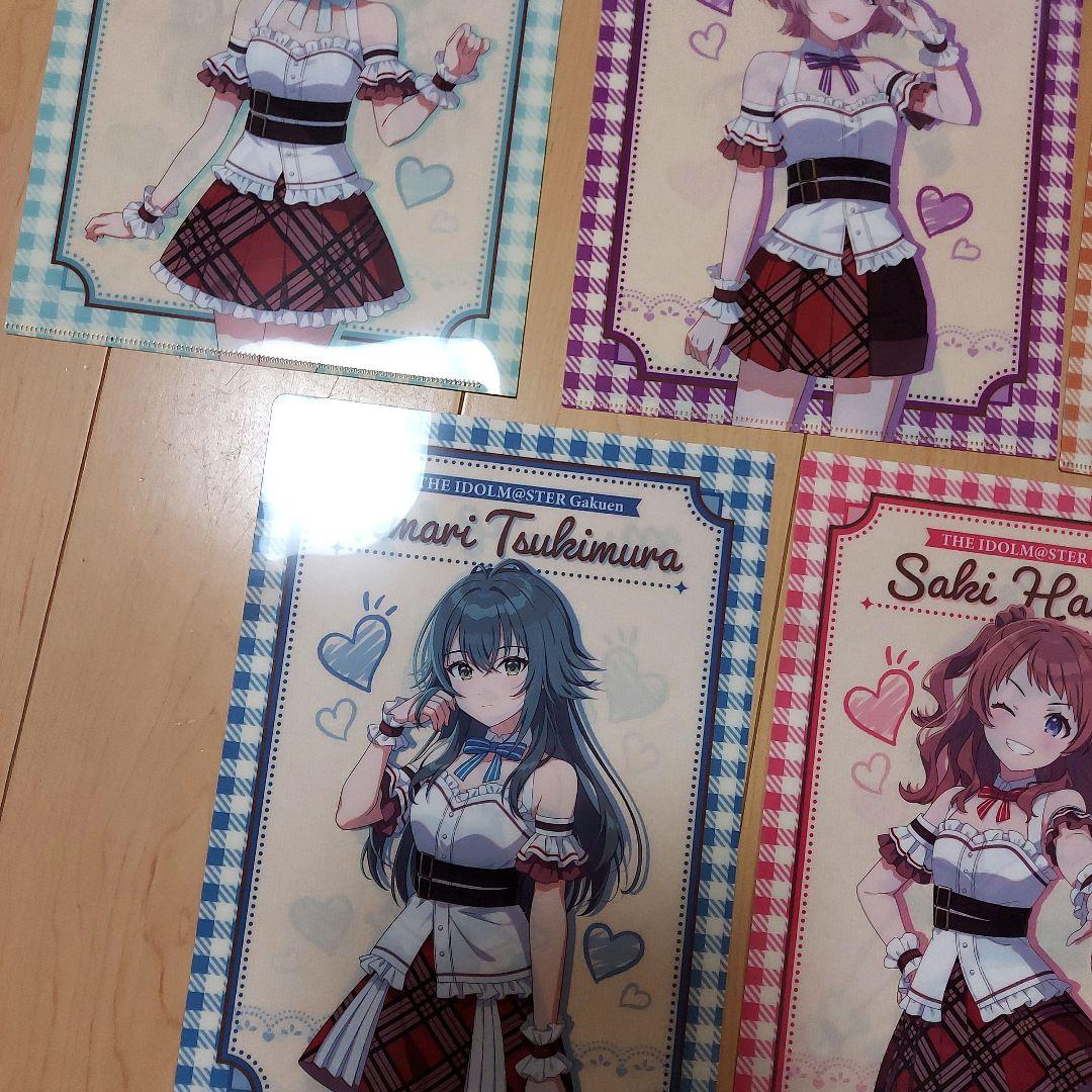 【おもち】学園アイドルマスター　スイパラコラボ　クリアファイル　５枚セット ローソンで『学園アイドルマスター』キャンペーンが5月20日より
