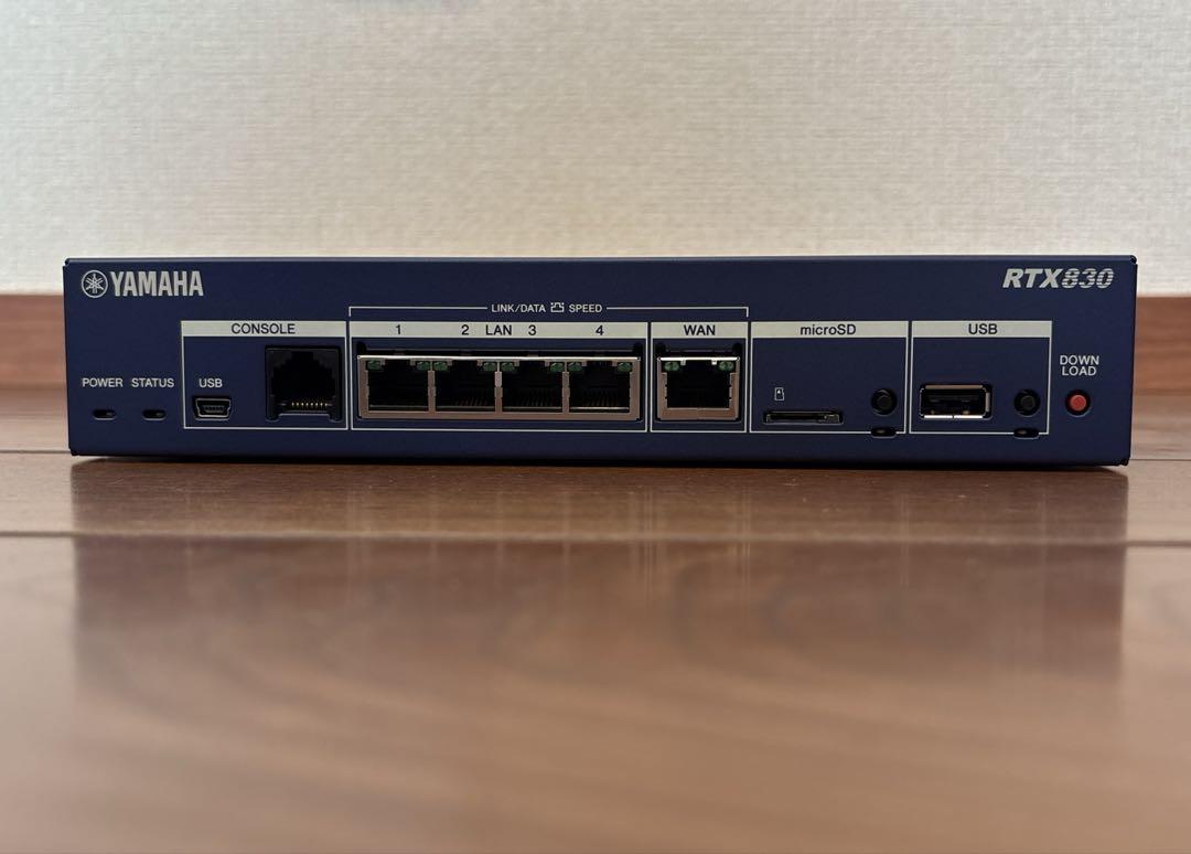 初期化済み】 YAMAHA VPNルーター RTX830