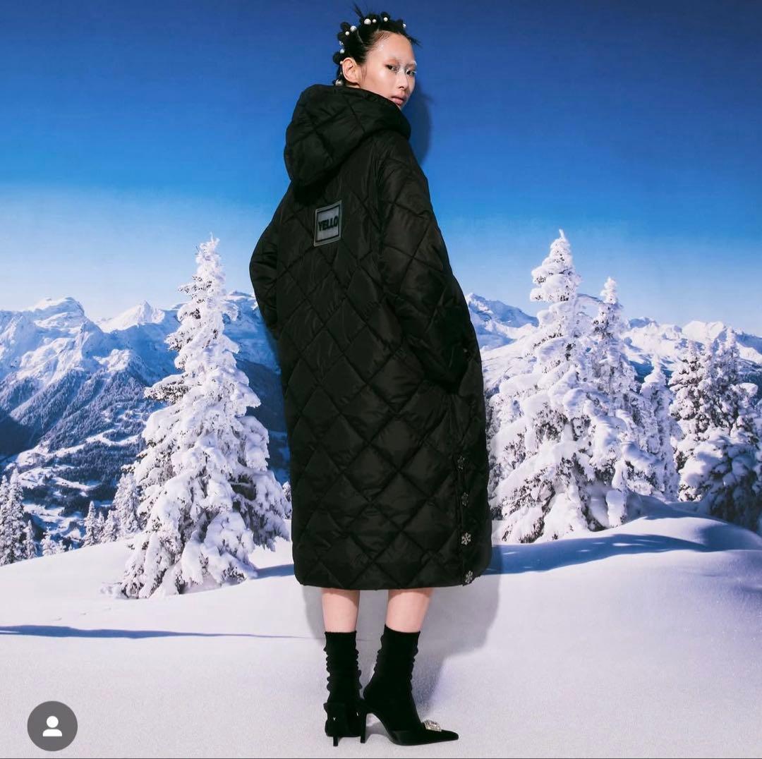 YELLO WINTER BLACK PUFFER CORT YELLコート YELLO WINTER BLACK PUFFER CORT YELLコート
