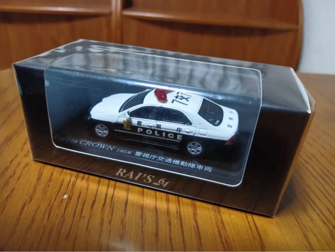 【4台セット】レイズ　クラウン　パトロールカー　180系 1/64