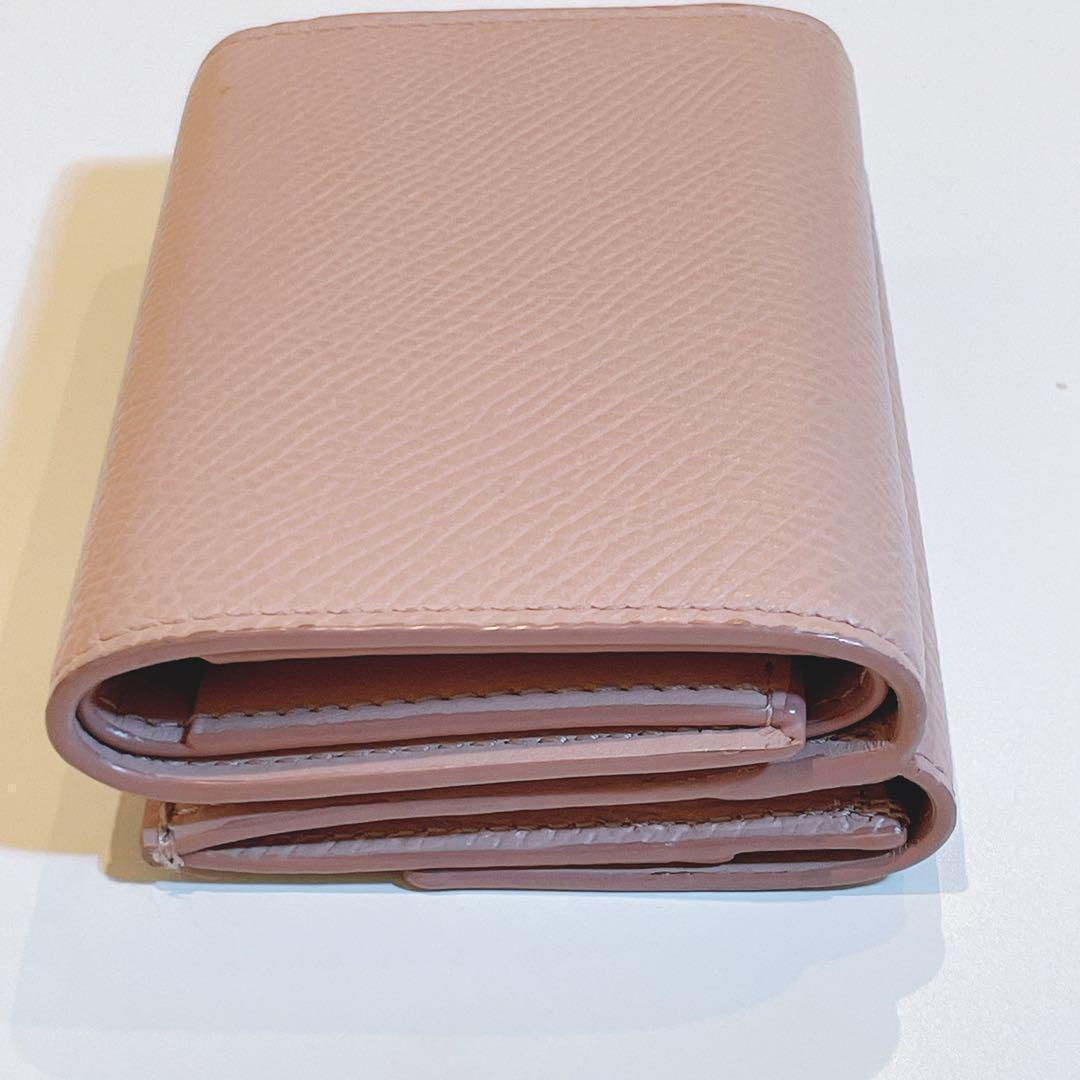 美品】セリーヌ フォールデット 三つ折り財布 ピンク ブランド