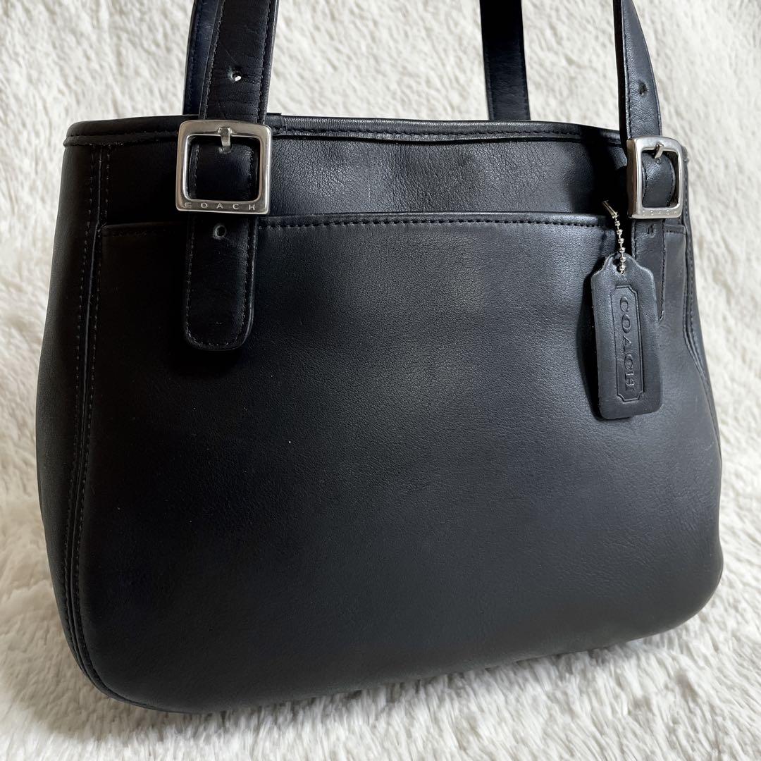 美品 オールドコーチ COACH シルバー金具 グラブタンレザー