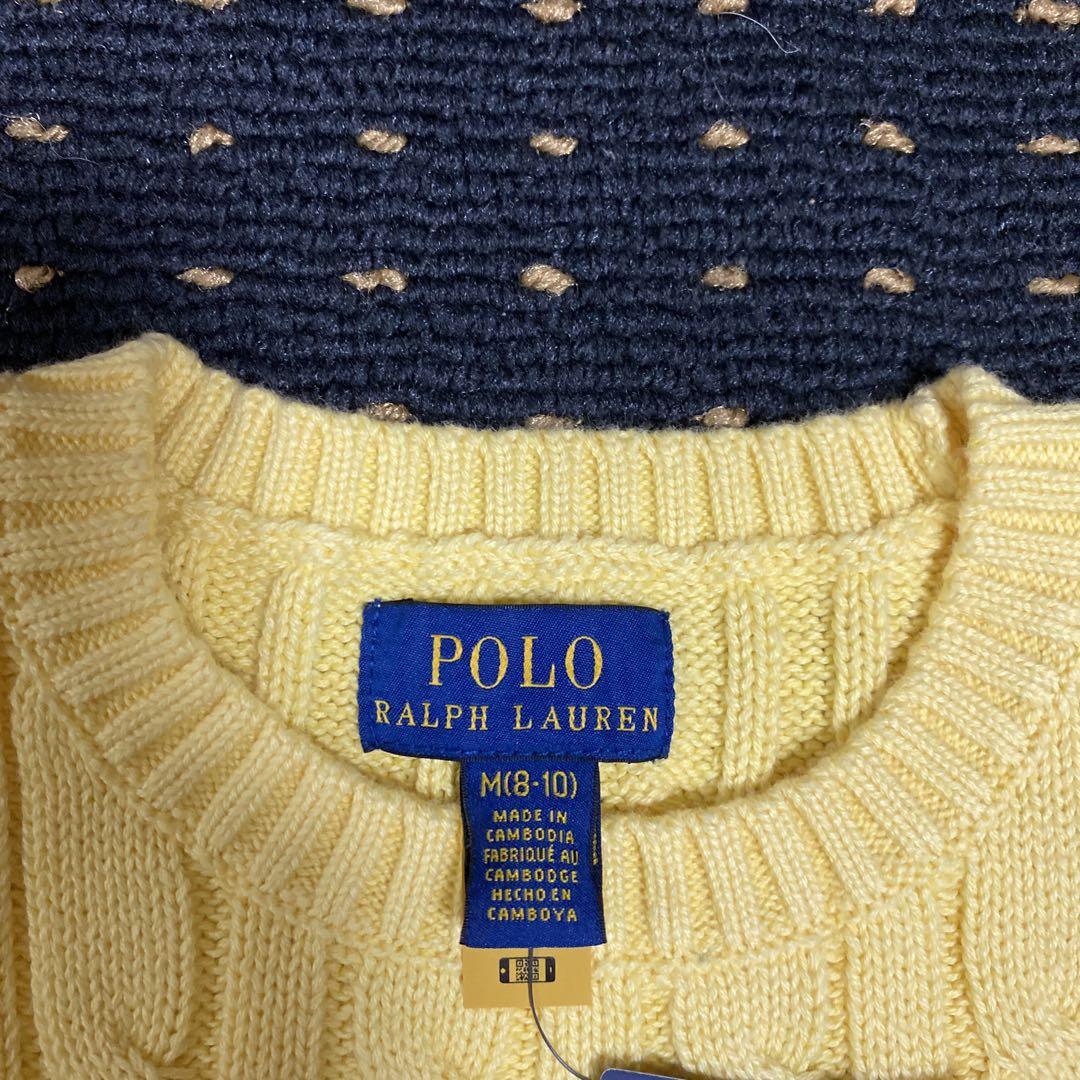 【新品】POLO RALPH LAUREN ラルフローレン　半袖　ケーブルニット