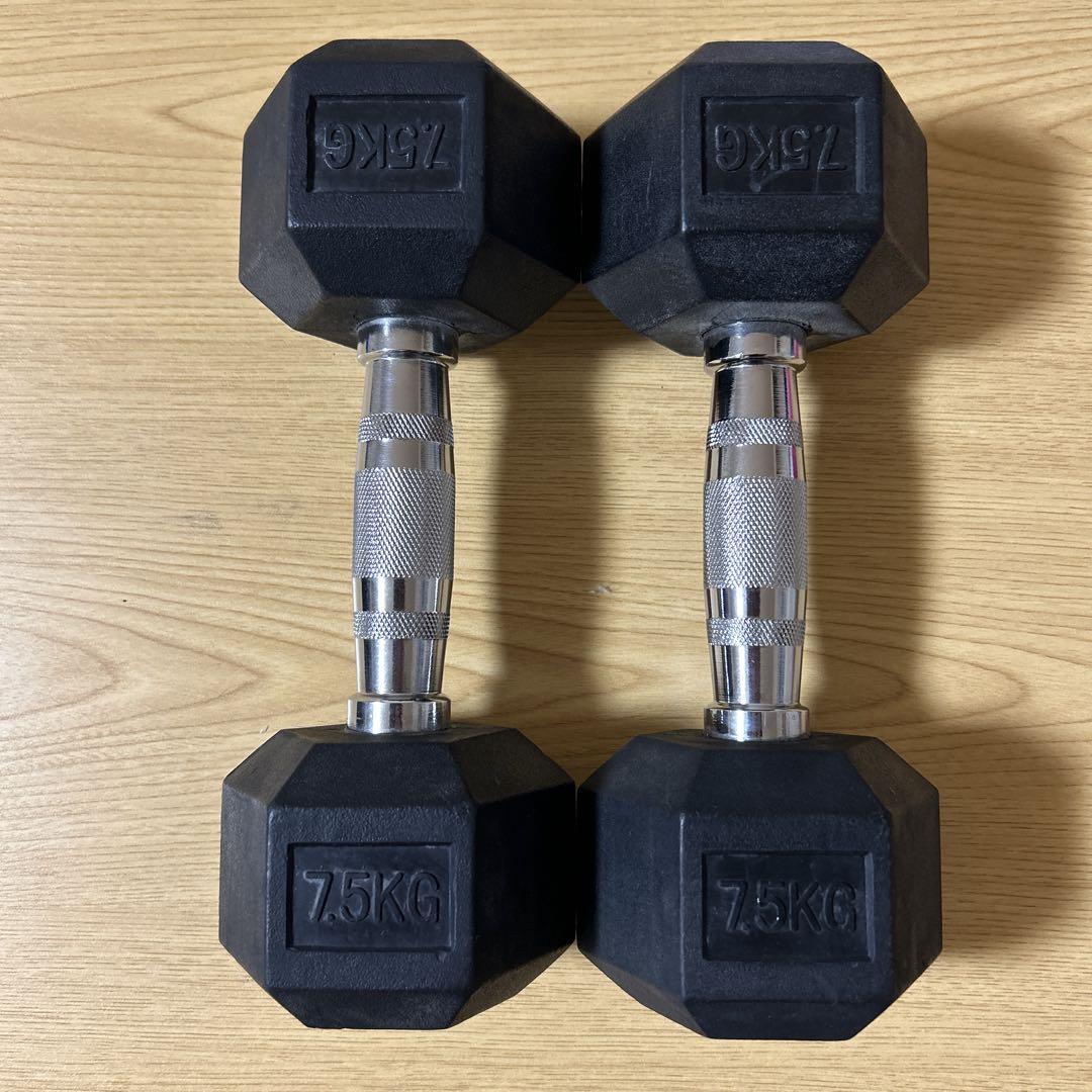 ヘックスダンベル7.5kg2個セット - メルカリ
