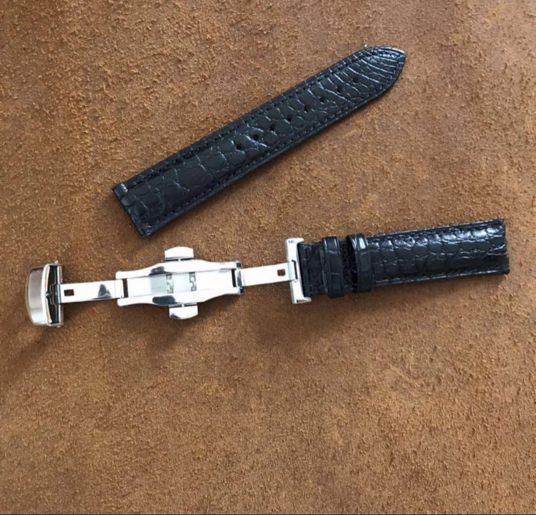 素敵な 18 19 20 mm本革クロコダイル 腕時計ベルト ワニ革 人気商品 時計