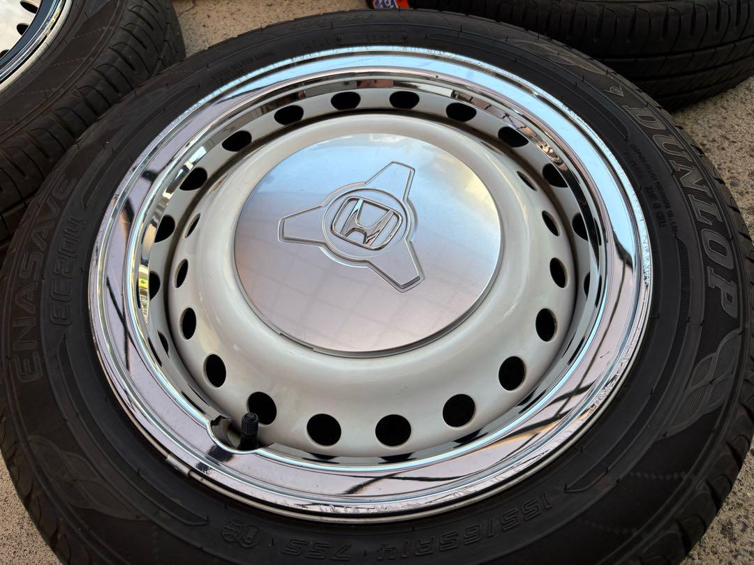 ■N-BOXスラッシュ純正ホイール ダンロップ155/65R14 4本セット