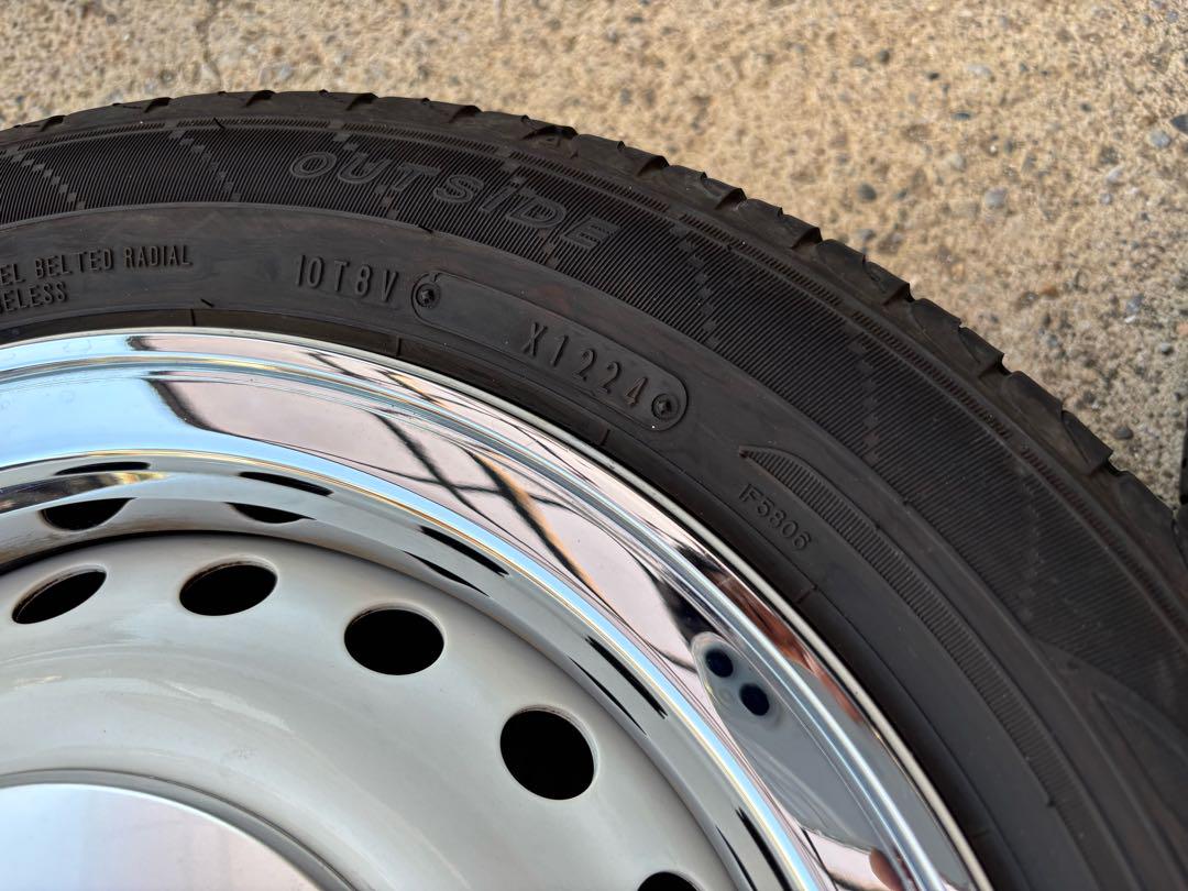■N-BOXスラッシュ純正ホイール ダンロップ155/65R14 4本セット