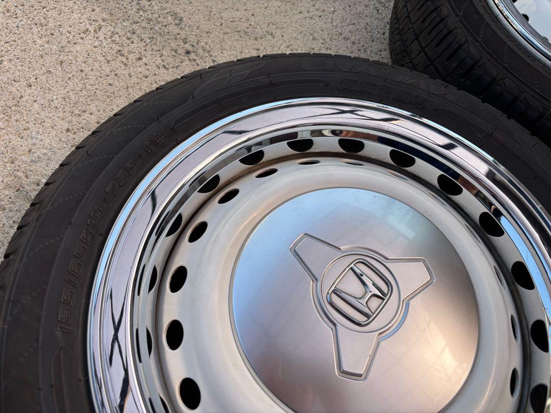 ■N-BOXスラッシュ純正ホイール ダンロップ155/65R14 4本セット