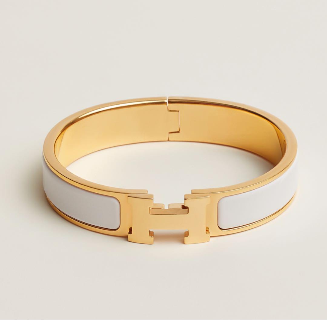 HERMES ホワイト ブレスレット