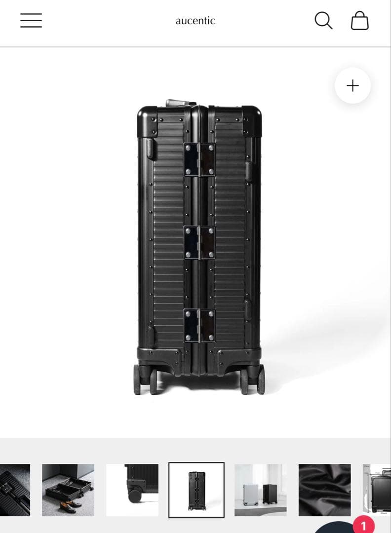 【美品】aucentic キャリーケース　ブラック