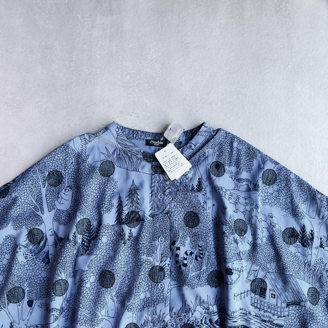 marble SUD マーブルシュッド水玉柄Picnicシャツブラウス