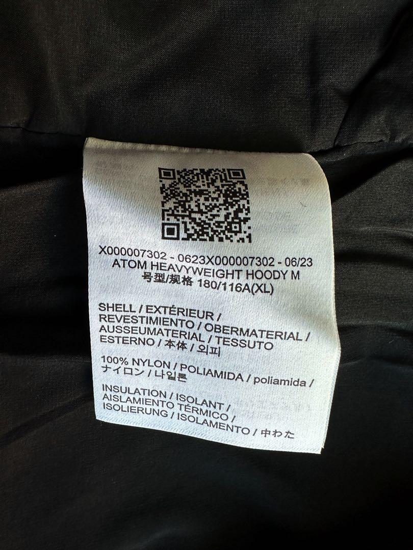 ジャケット・アウター 2023 ARC'TERYX Atom Heavyweight Hoody XL