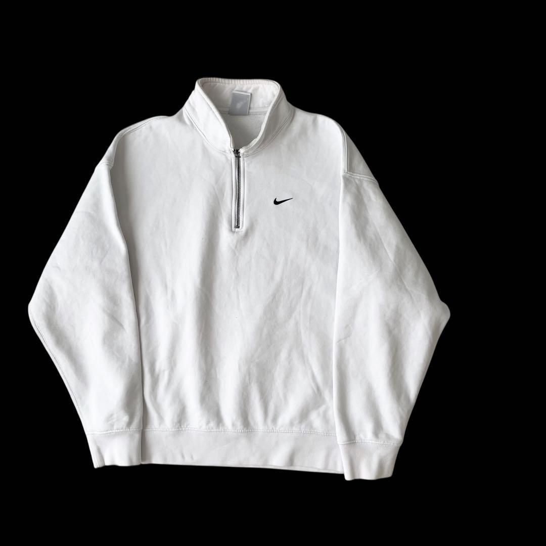 13388 NIKE ワンポイント 刺繍ロゴ ハーフジップ スウェット