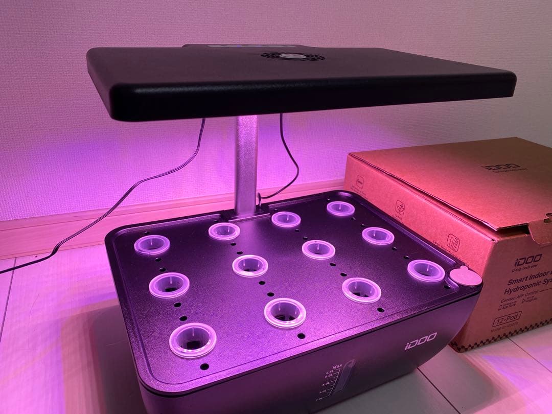 iDOOスマート水耕栽培キット 12ポッド Wi-Fiアプリ対応 iDOOスマート水耕栽培キット 12ポッド Wi-Fiアプリ対応