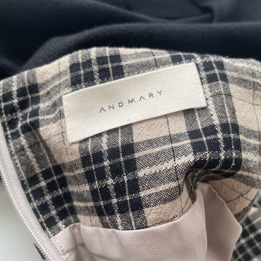 andmary Nadia check long dress 正規品