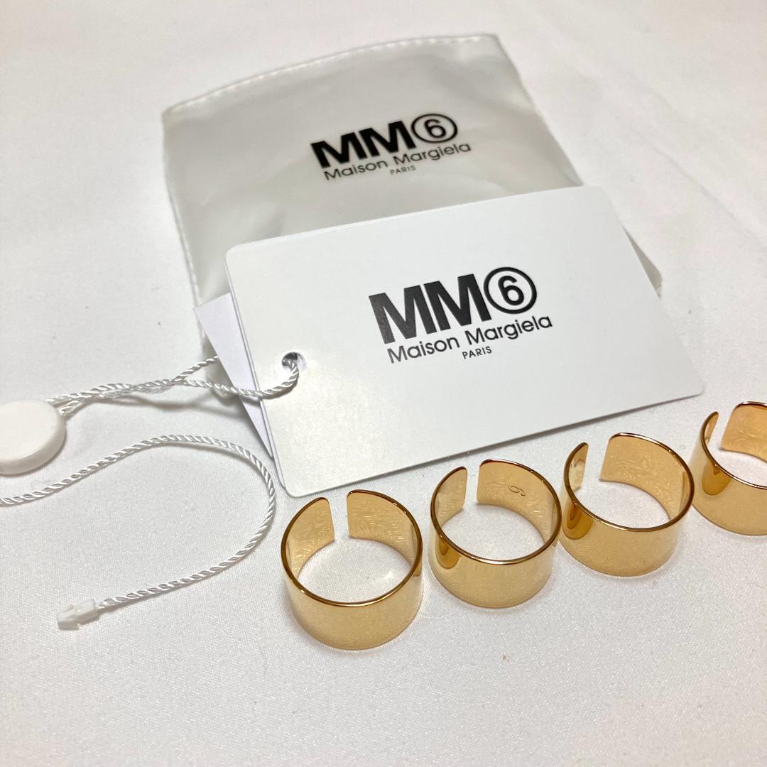 新品 3 マルジェラ mm6 22ss 4連リング 3309
