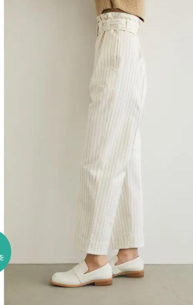 マウジー　STRIPE　BELTEDパンツ
