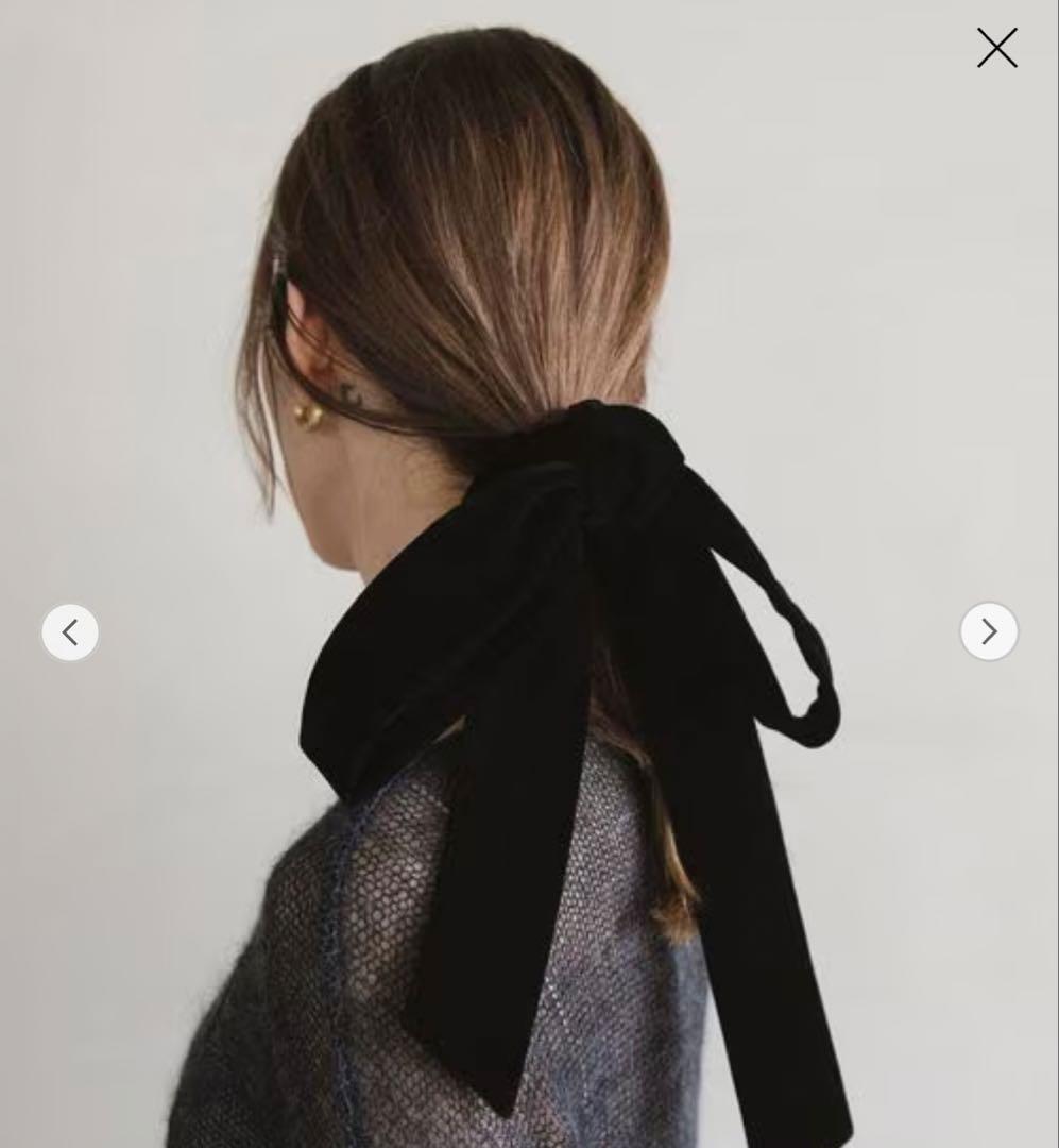 LETICIA レチシア リボン ベルベット シュシュ ブラック - メルカリ LETICIA レチシア リボン ベルベット シュシュ ブラック - メルカリ