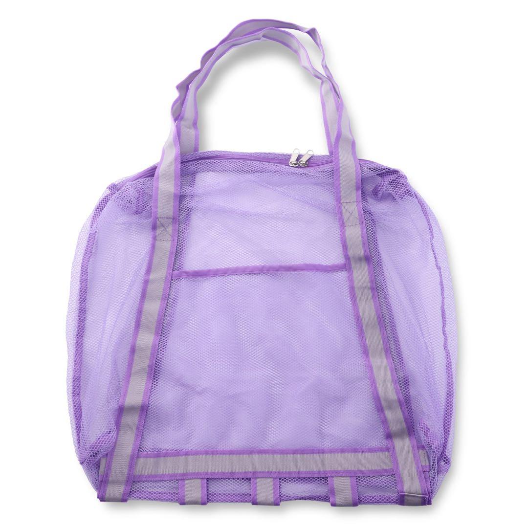 メッシュバッグ ビーチバッグ 大容量 プールバッグ 砂場 水泳 海水浴