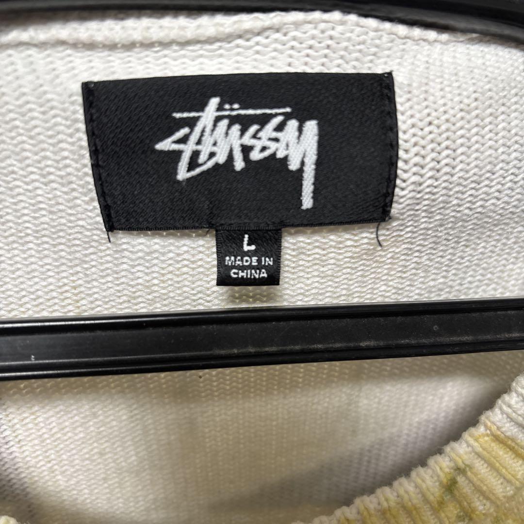 stussy×peter tosh print sweater L size