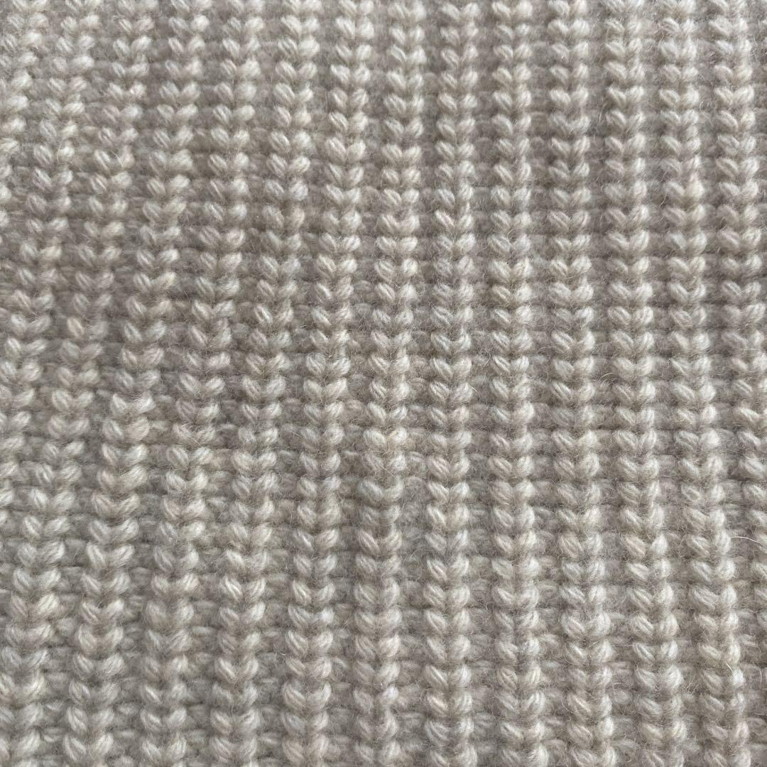 シーバイクロエ　フリル　ニット See By Chloe ベージュ リブ フリル付きニット