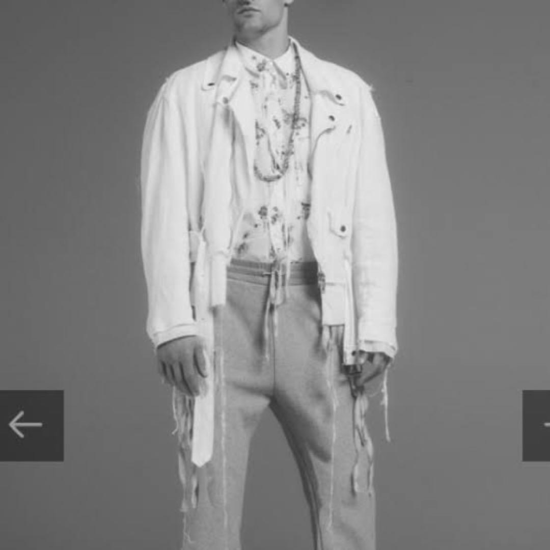 midorikawa ブラック リネンライダース 19ss