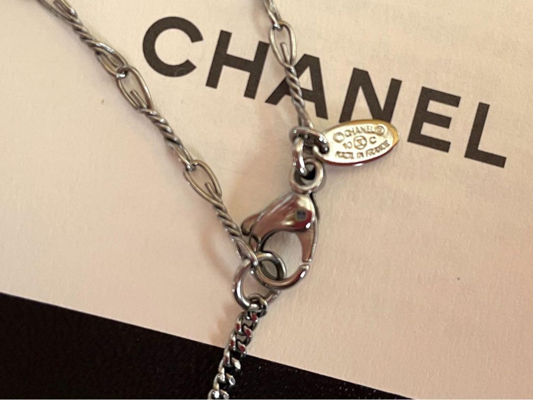 CHANEL シャネル　ココマークラインストーンネックレス 8