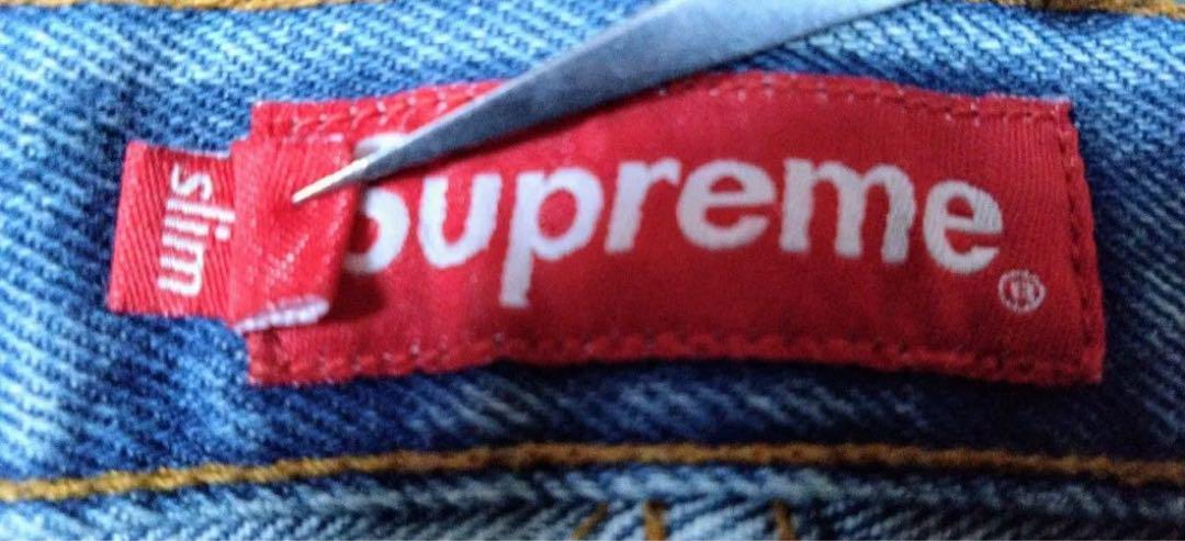 ☆美品☆ Supreme シュプリーム リジッドスリムジーンズ ブルー Supreme SUPREME シュプリーム Rigid Slim Fit Selvedge Jean