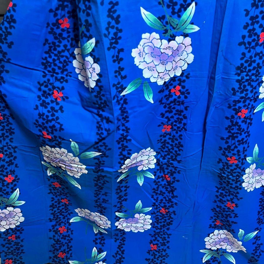 ［4879］浴衣 草花吉祥文様 綿 レディース 着物 ゆかた