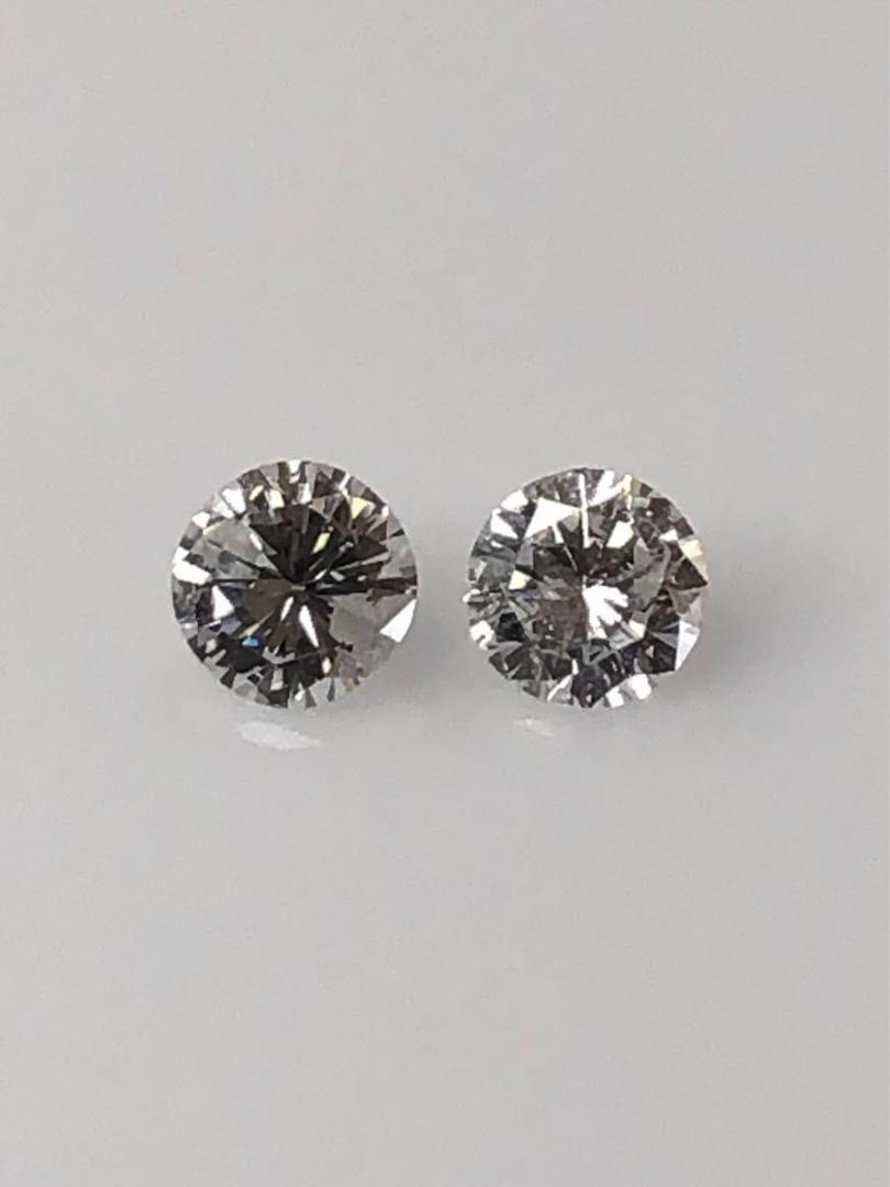 PT天然ダイヤモンドピアス　計0.2ct UP 鑑定書付き