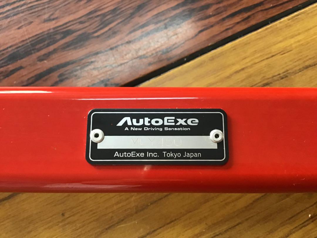 AutoExe フロアクロスバー　赤 日本製　MLY４５０　　　中古