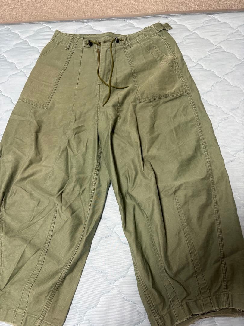 Needles ヒザデル ベイカー パンツ ワイド ミリタリー カーゴS Needles