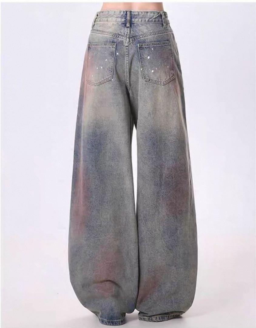 Rayohopp paint wide denim Menes 地底人オンライン