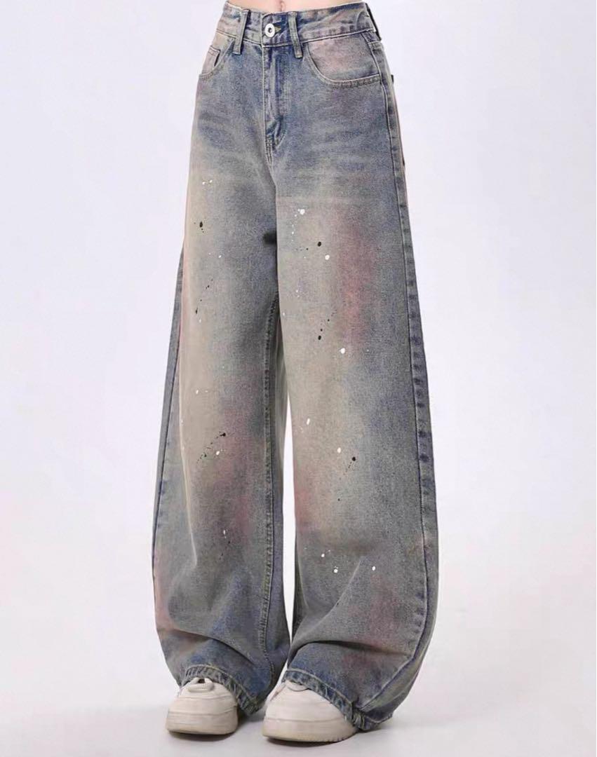 Rayohopp paint wide denim Menes 地底人オンライン