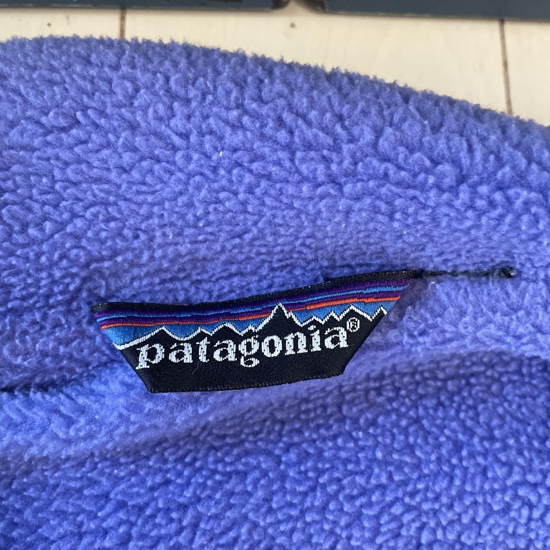 80年代 三角タグ Patagonia グレー シェルドシンチラ 80年代 ビンテージ USA製 三角タグ Rマークタグ Patagonia