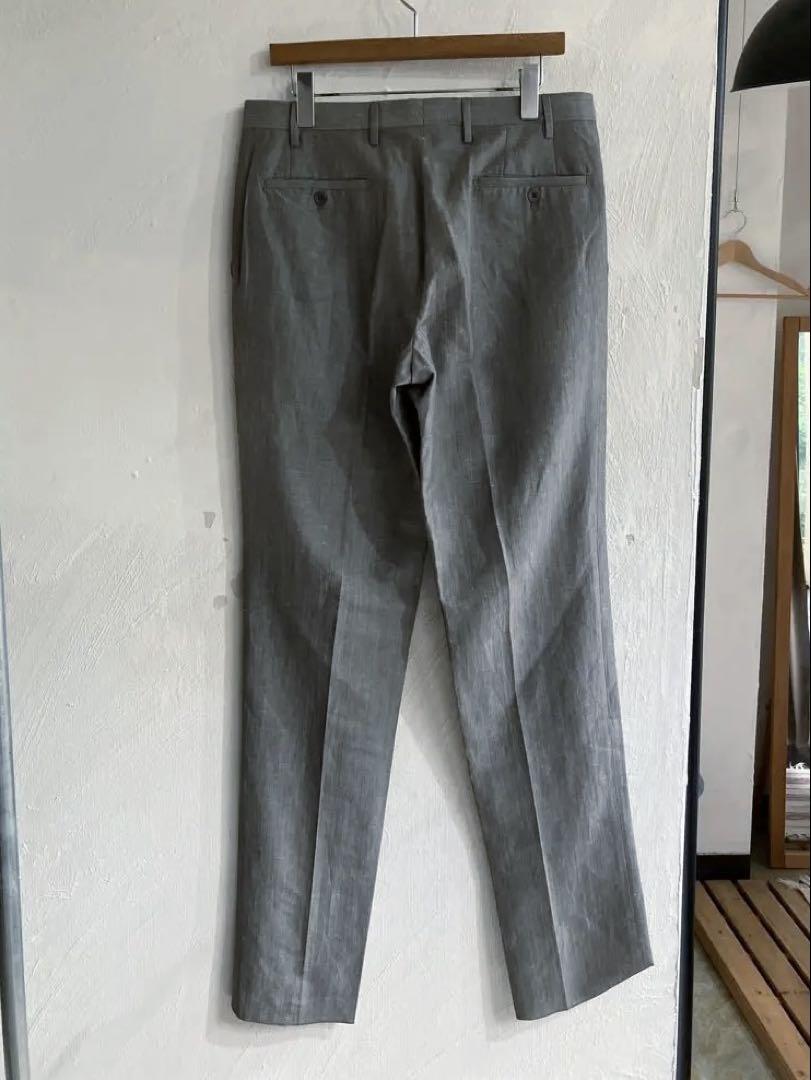 新品 giab's archivio リネンウール スラックス パンツ