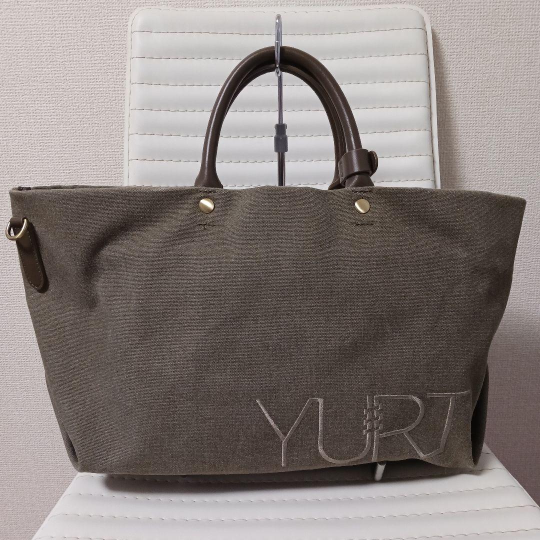 1788　ユルト　YURT　ハンドバッグ　2way　カーキ　極美品