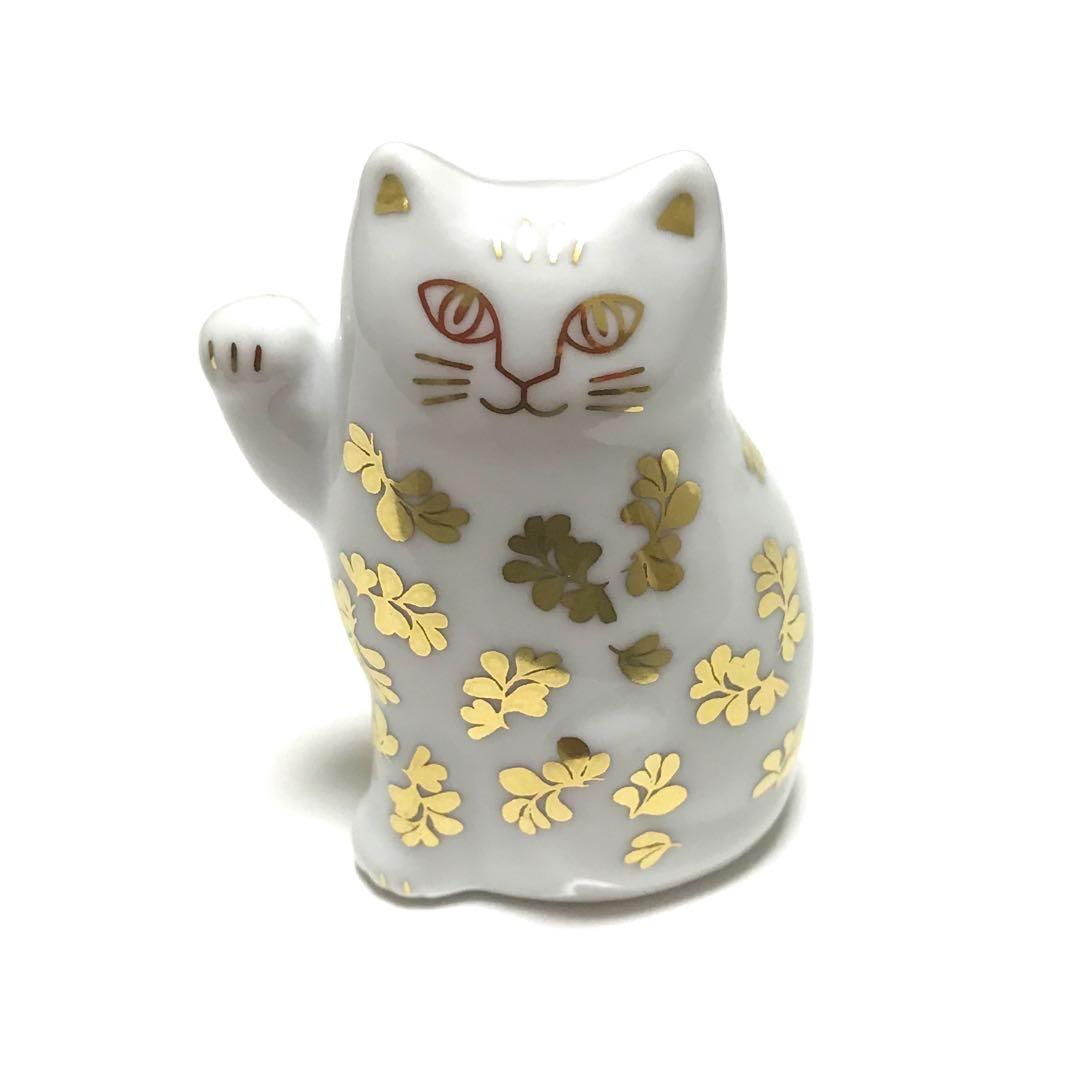 ラスト1リサラーソン まねくねこのこ 金 ゴールド 招き猫