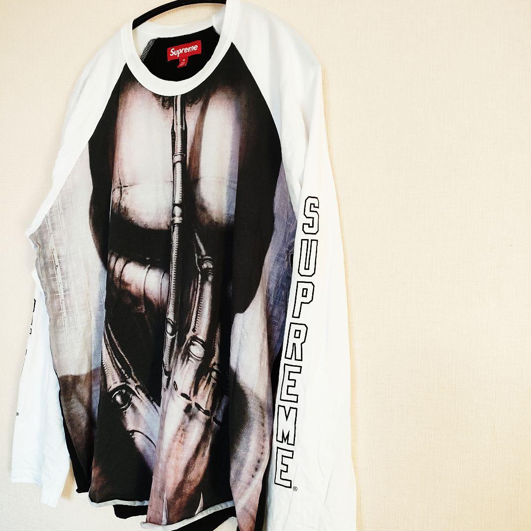 赤　SUPREME 長袖 Tシャツ