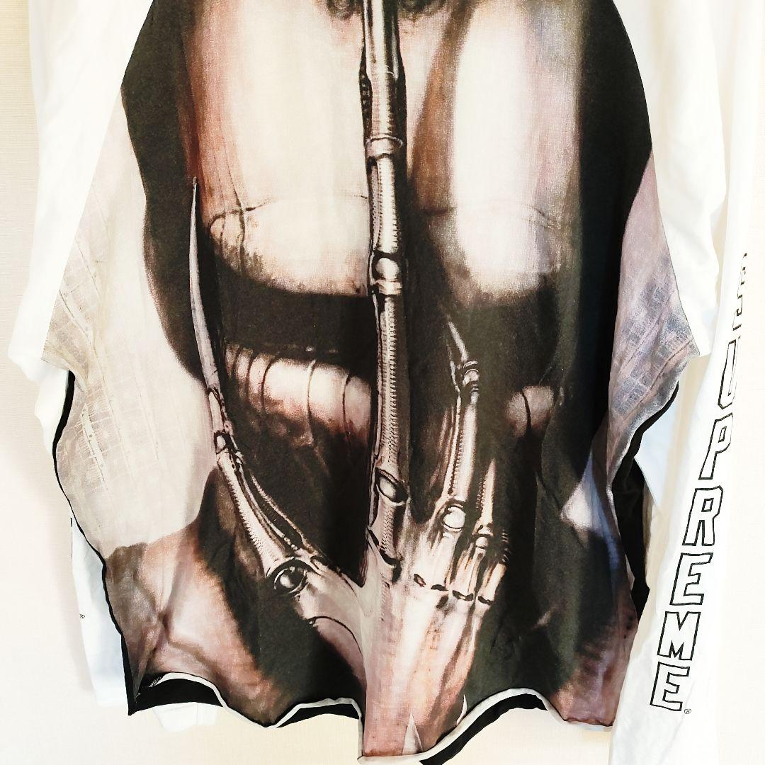 赤　SUPREME 長袖 Tシャツ