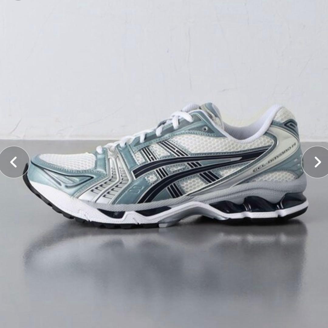 新品 ＜asics＞GEL―KAYANO14 WHITE/FJORD GREY