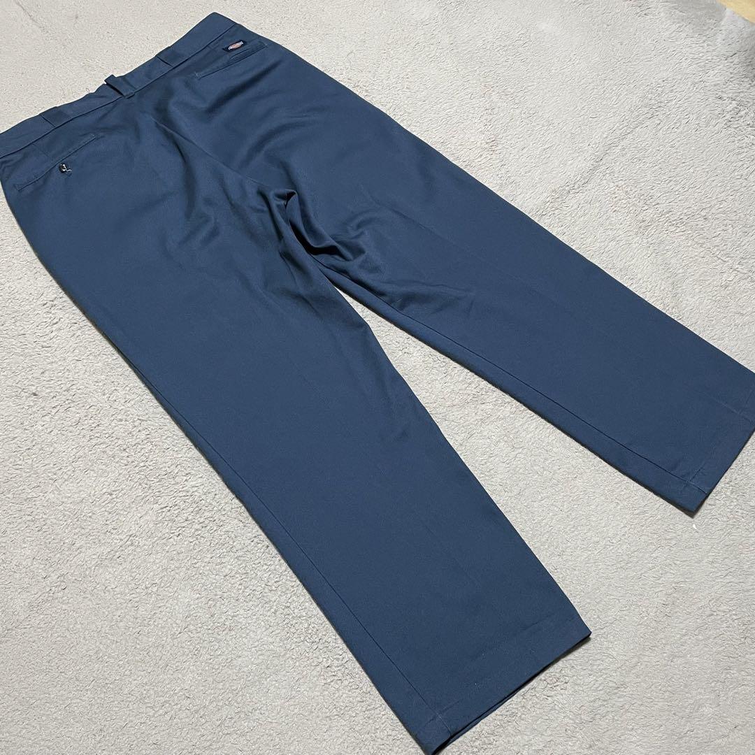 ディッキーズ　ワークパンツ　W34×L30 USA製 TALONジップ ネイビー
