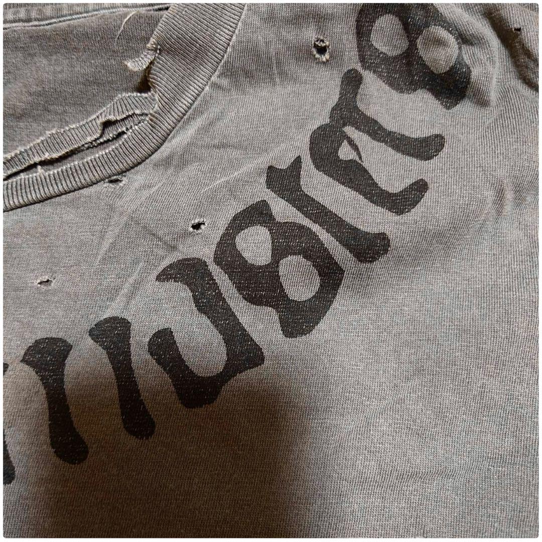 2003SS アンダーカバー scab期 ダメージコットンオーバーTシャツ XL